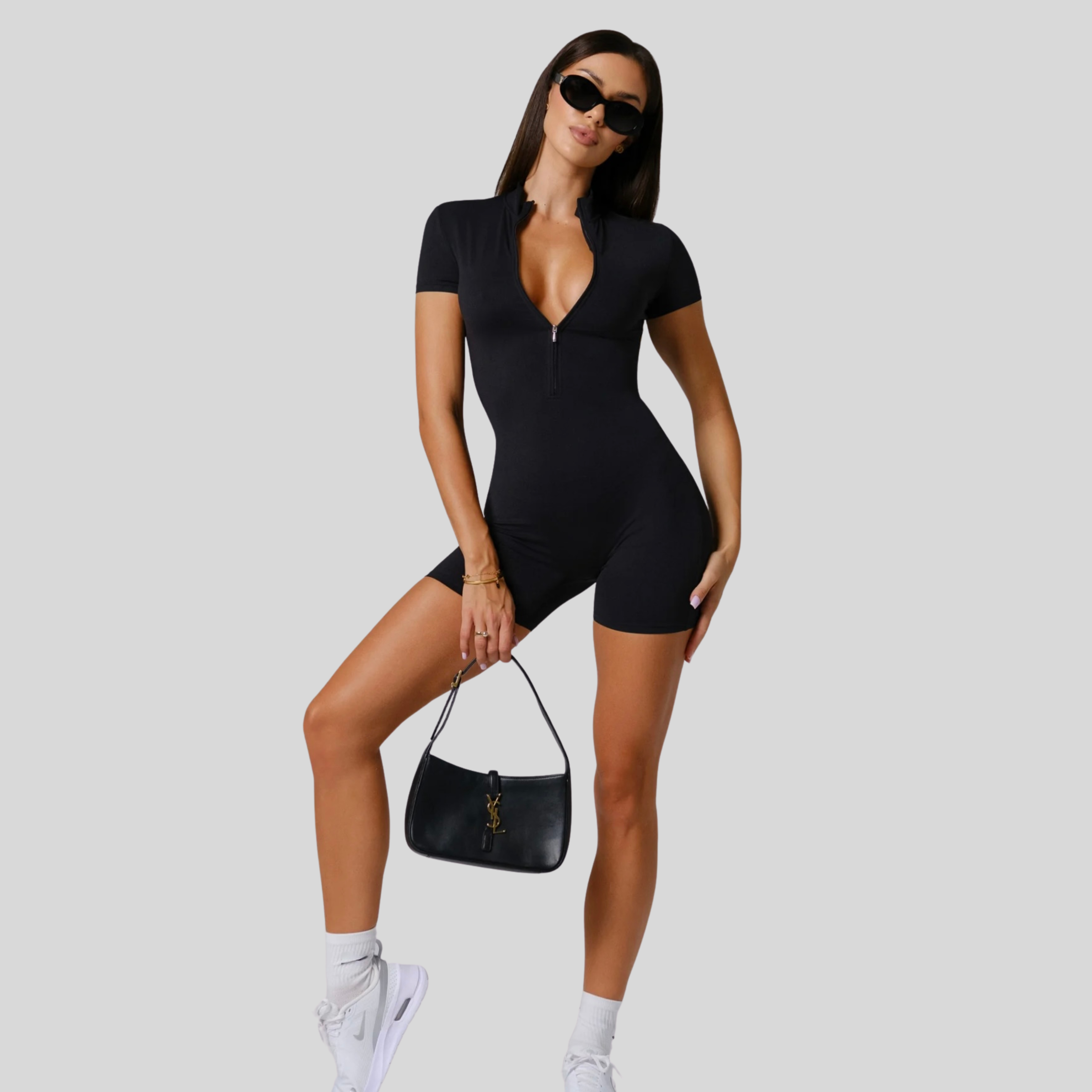 SculptZip Bodysuit | Black