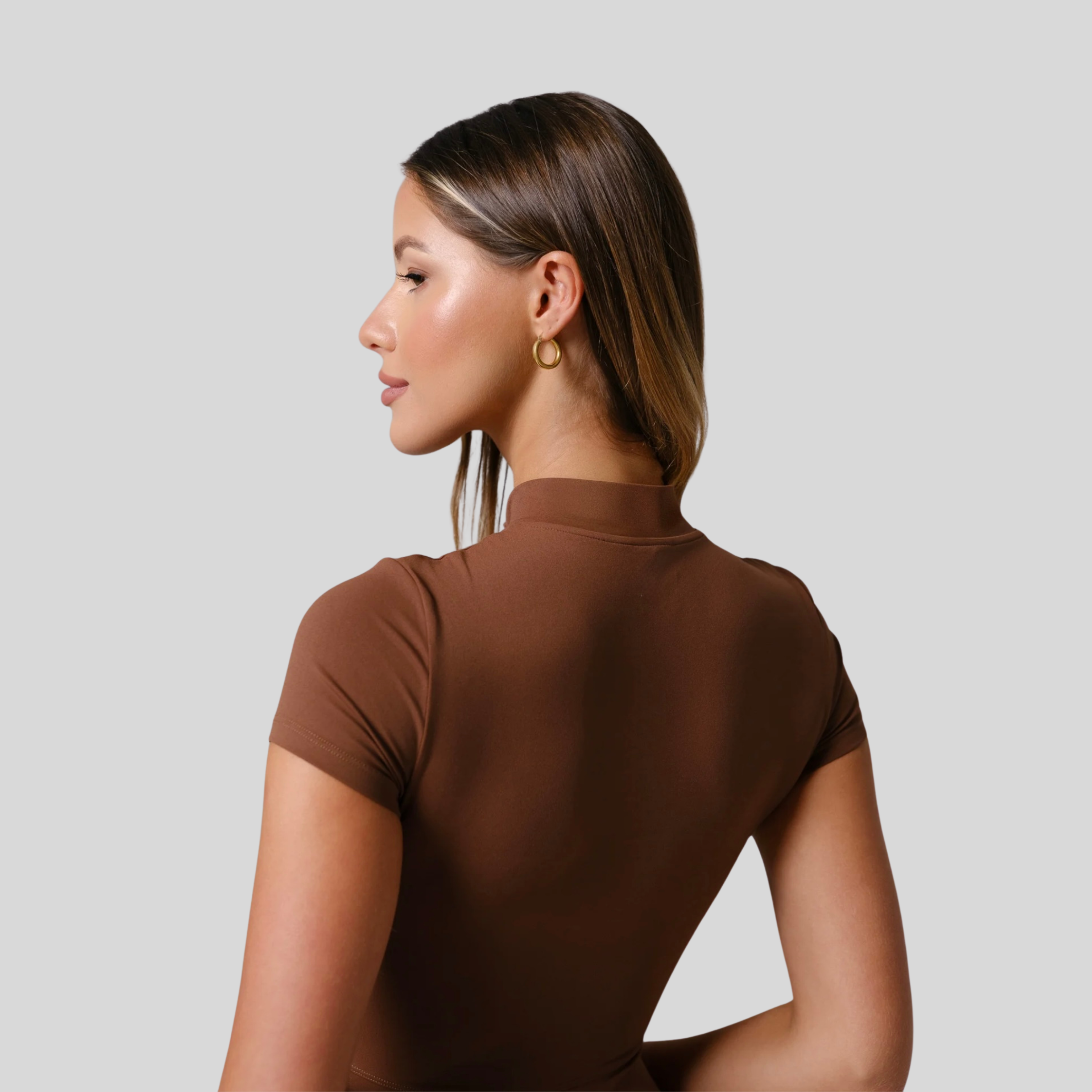 SculptZip Bodysuit | Brown