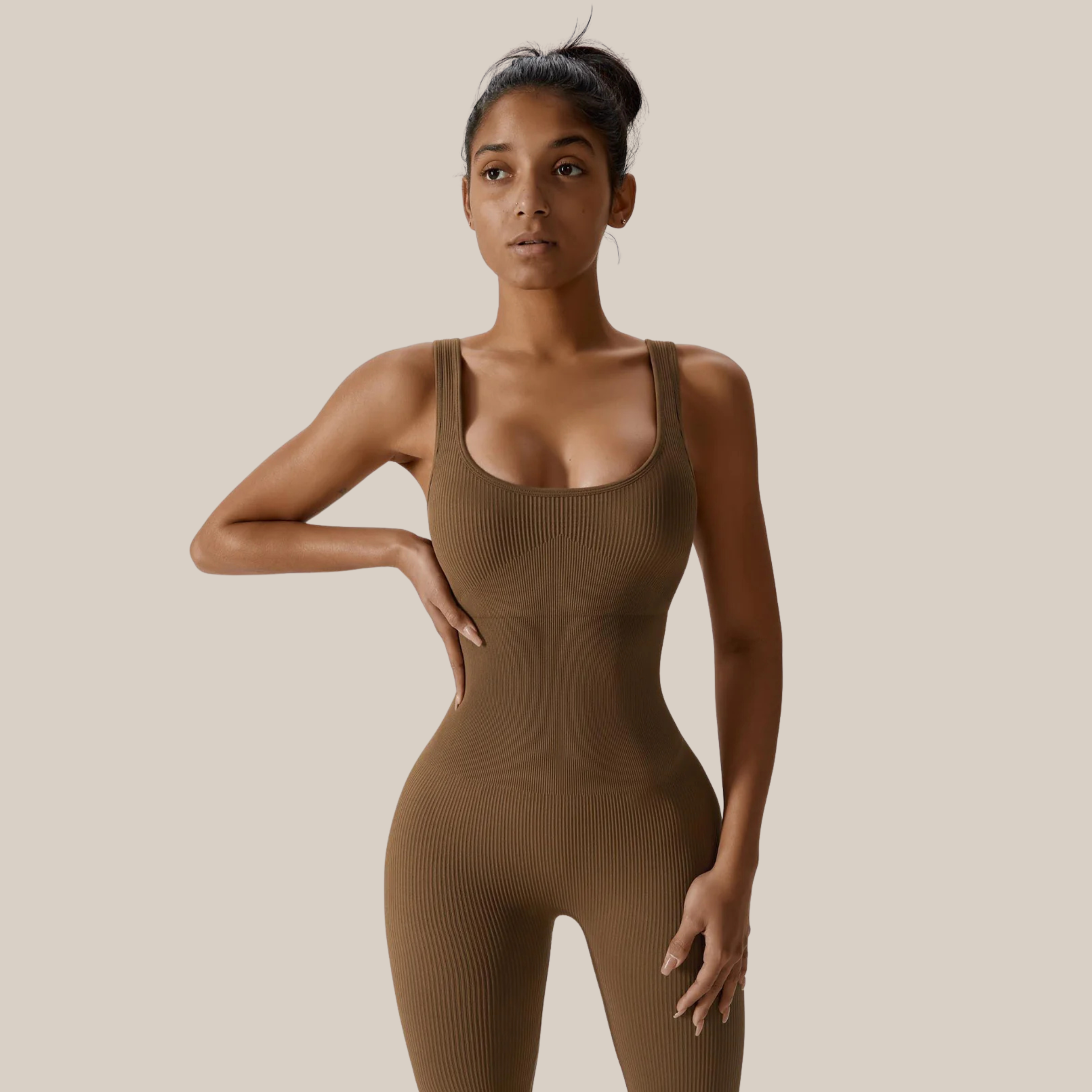 FlexIt Bodysuit | Brown