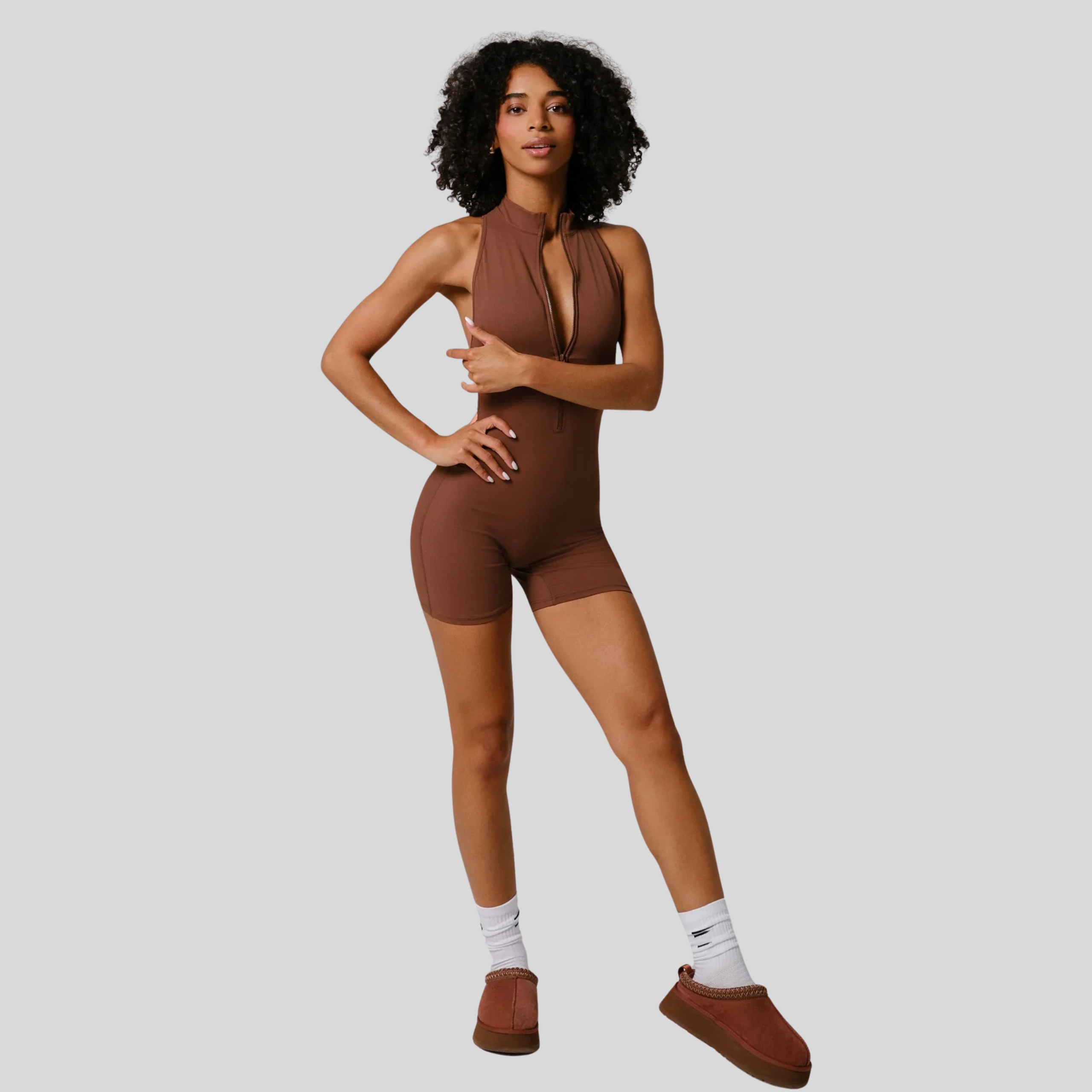 FlexAppeal Bodysuit | Coffee