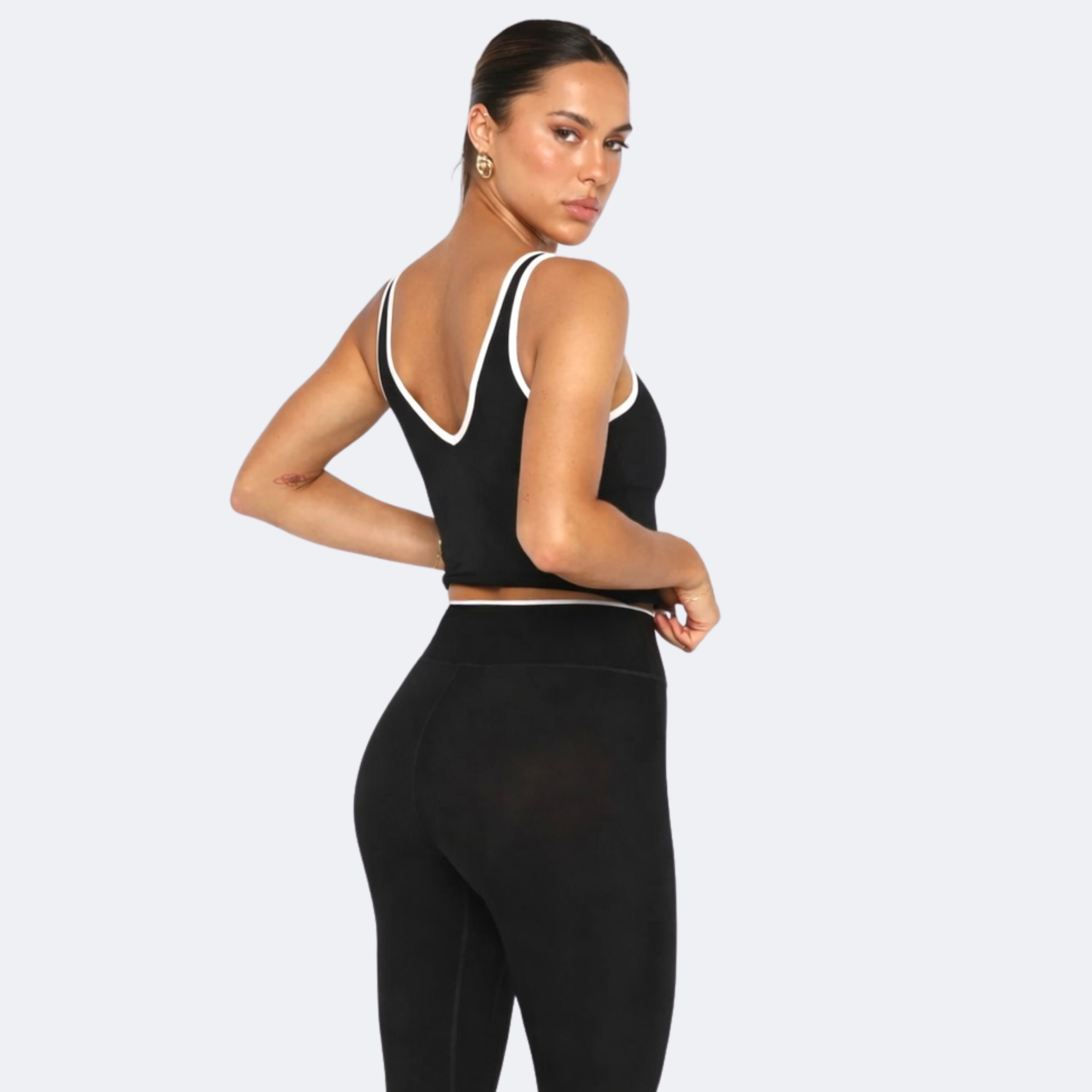 Super Sculpt Seamless Top with Stripes