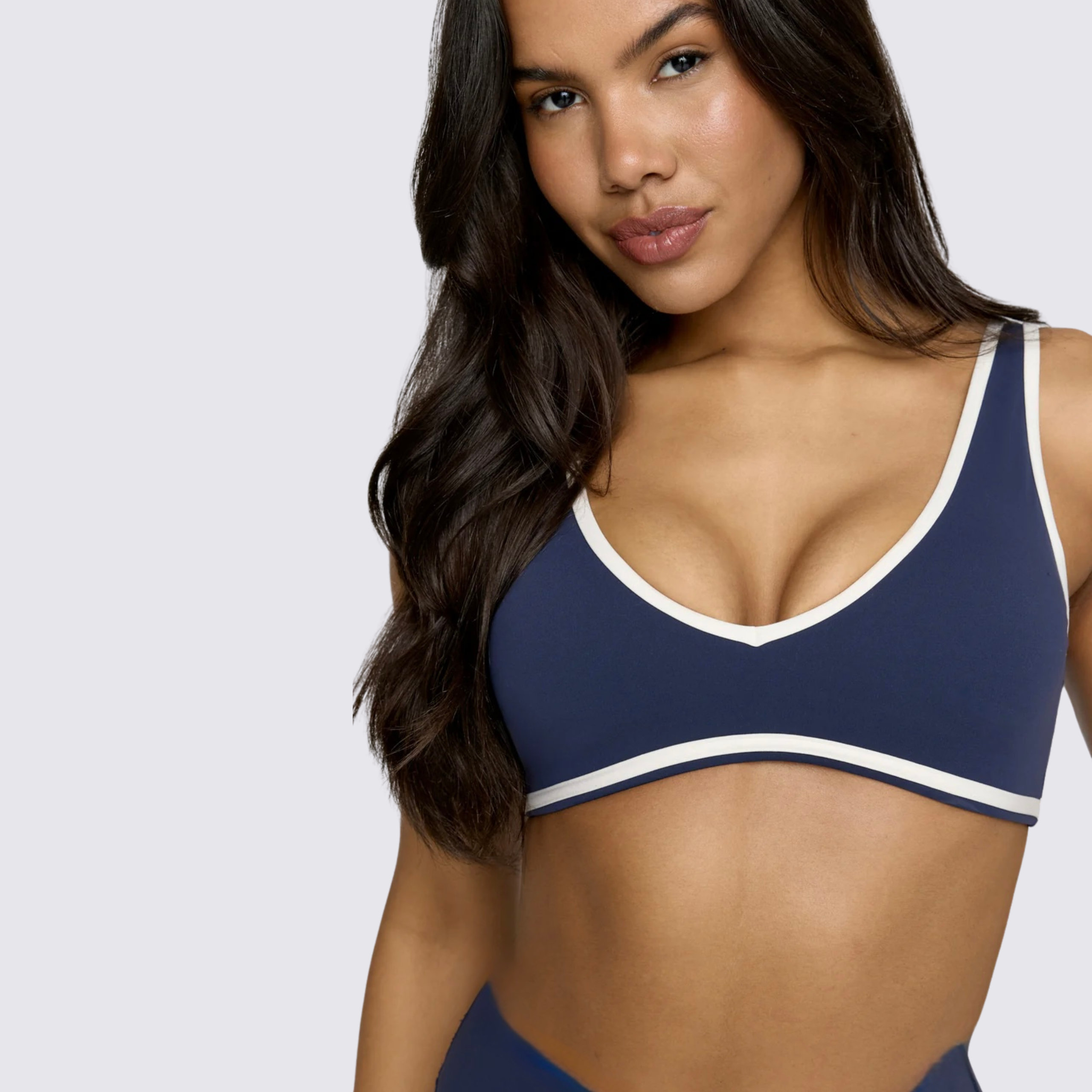 Flex Support Bra | Navy with Stripes
