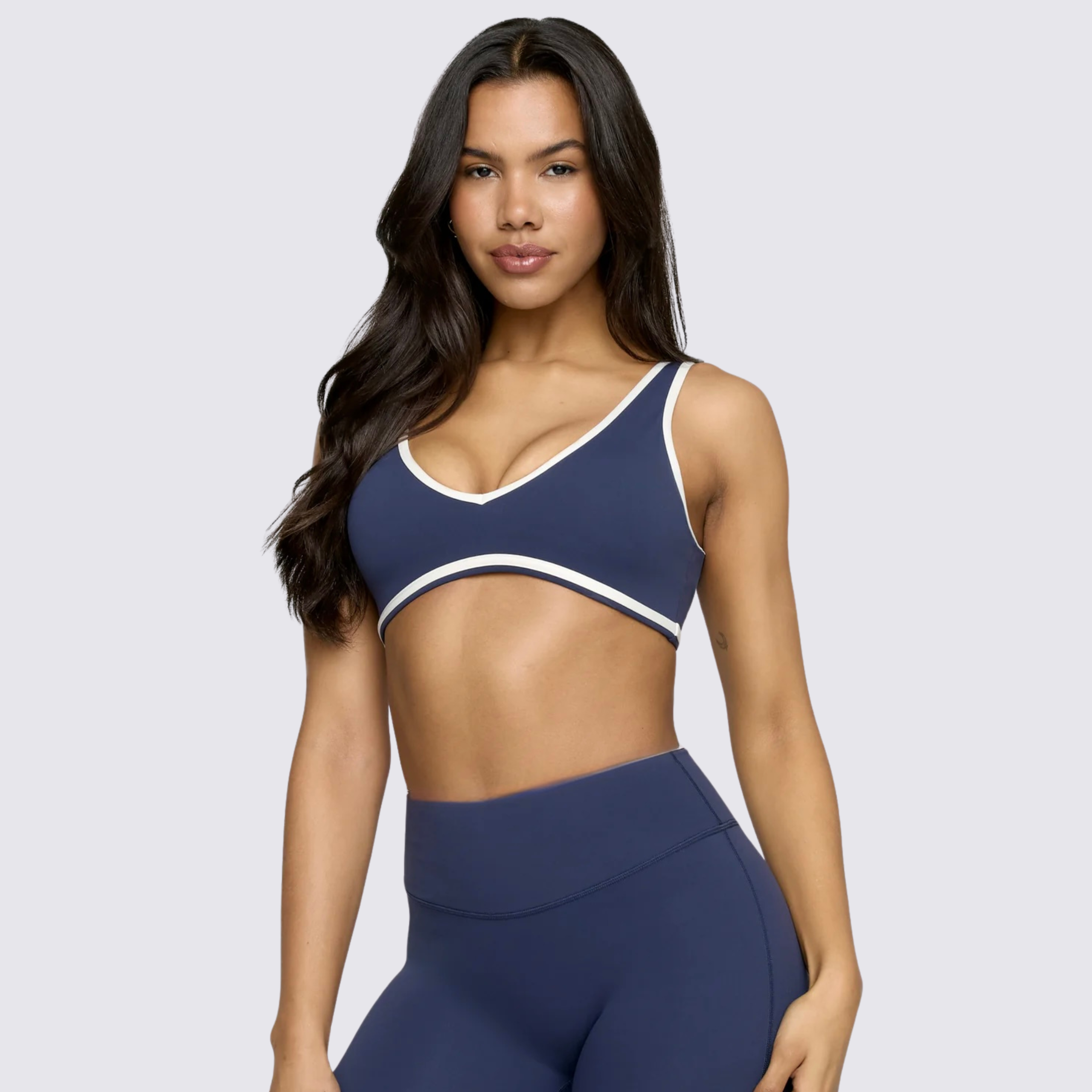 Flex Support Bra | Navy with Stripes