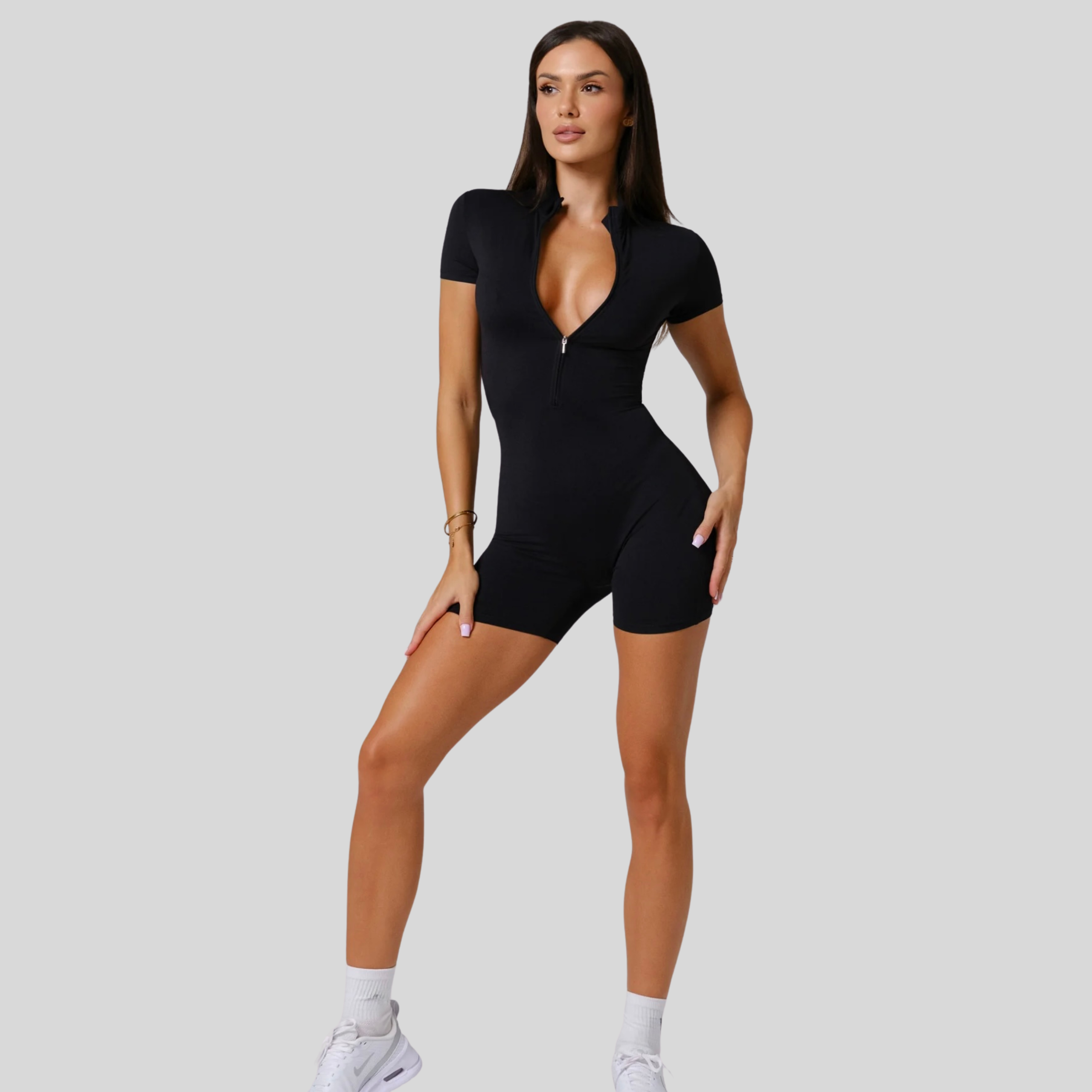 SculptZip Bodysuit | Black